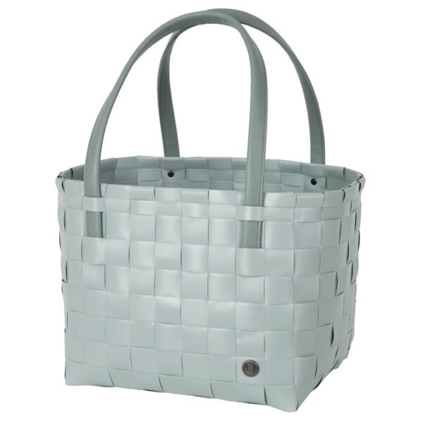 handed by flechtkorb color match shopper greyish green