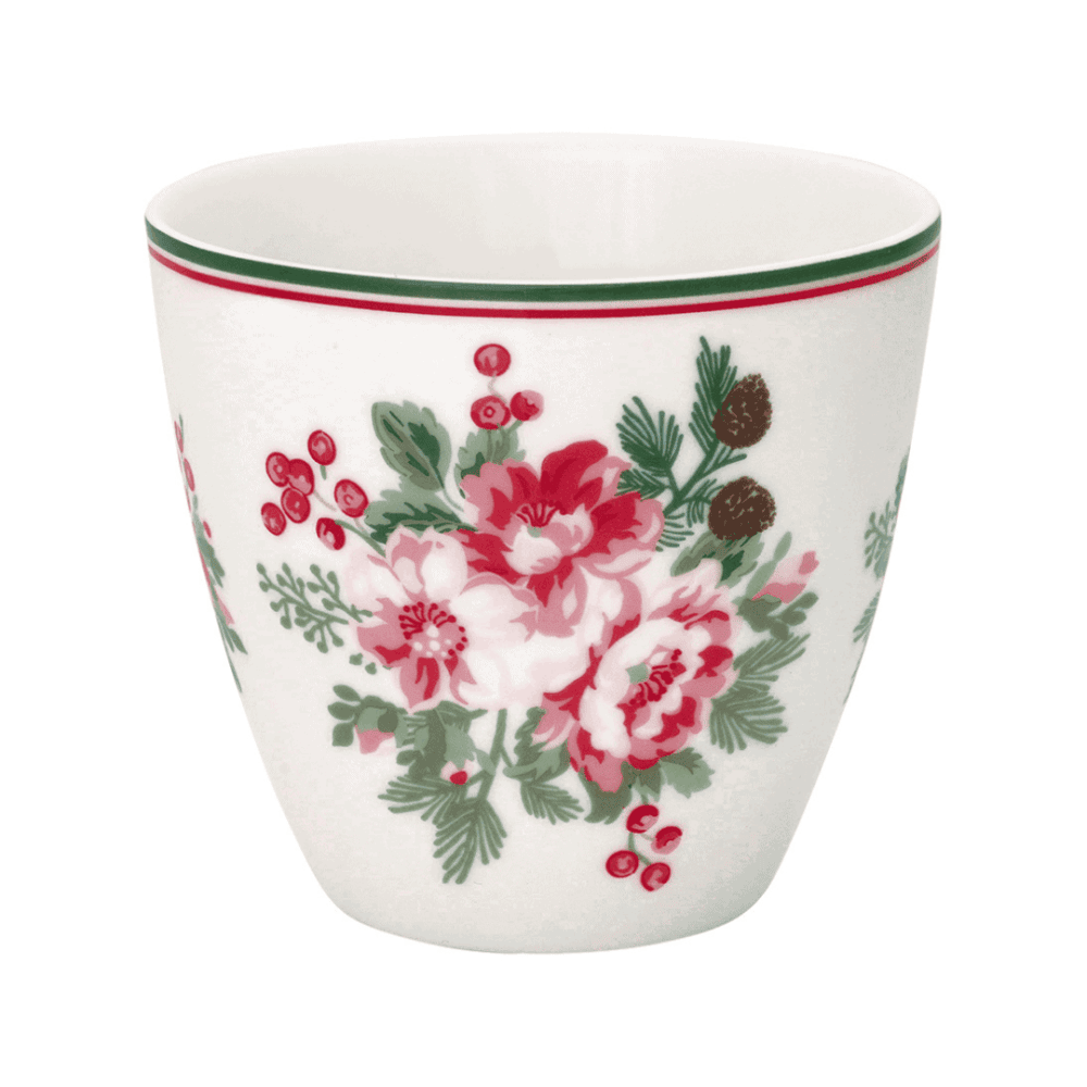 greengate tasse 'charline' latte cup white