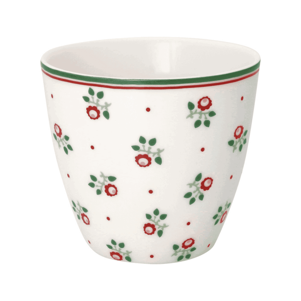 greengate tasse 'abi' latte cup petit white