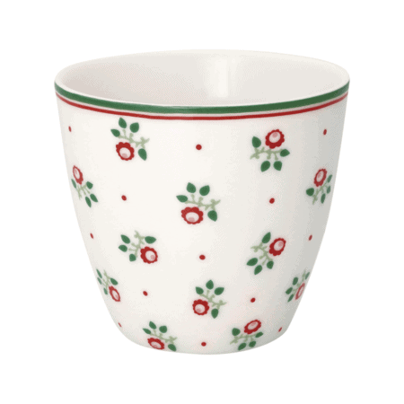 greengate tasse 'abi' latte cup petit white