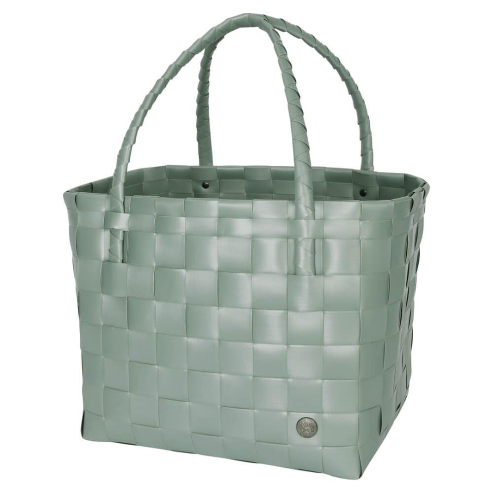 handed by flechtkorb paris shopper sage green