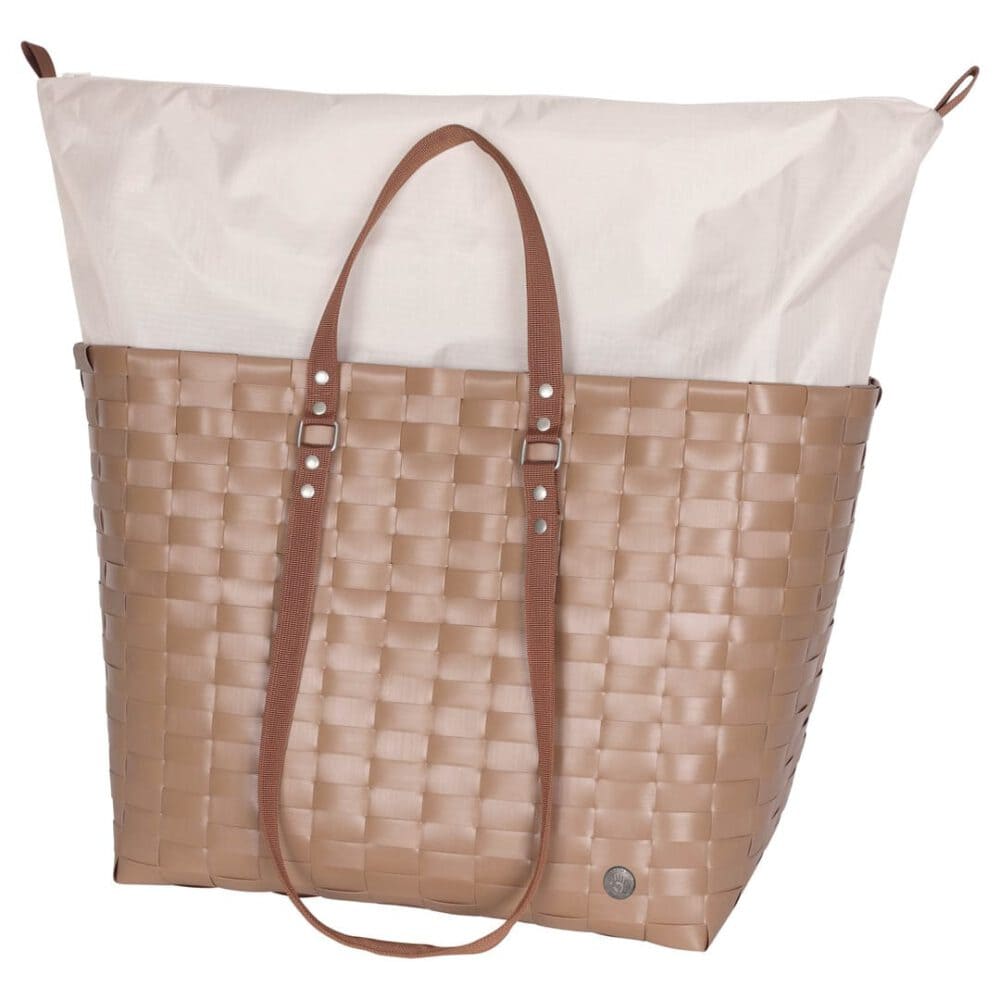 handed by flechtkorb go! shopper cinnamon