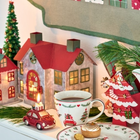 greengate tasse 'charline' merry christmas white