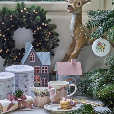 greengate weihnachtskranz 'charline' gold