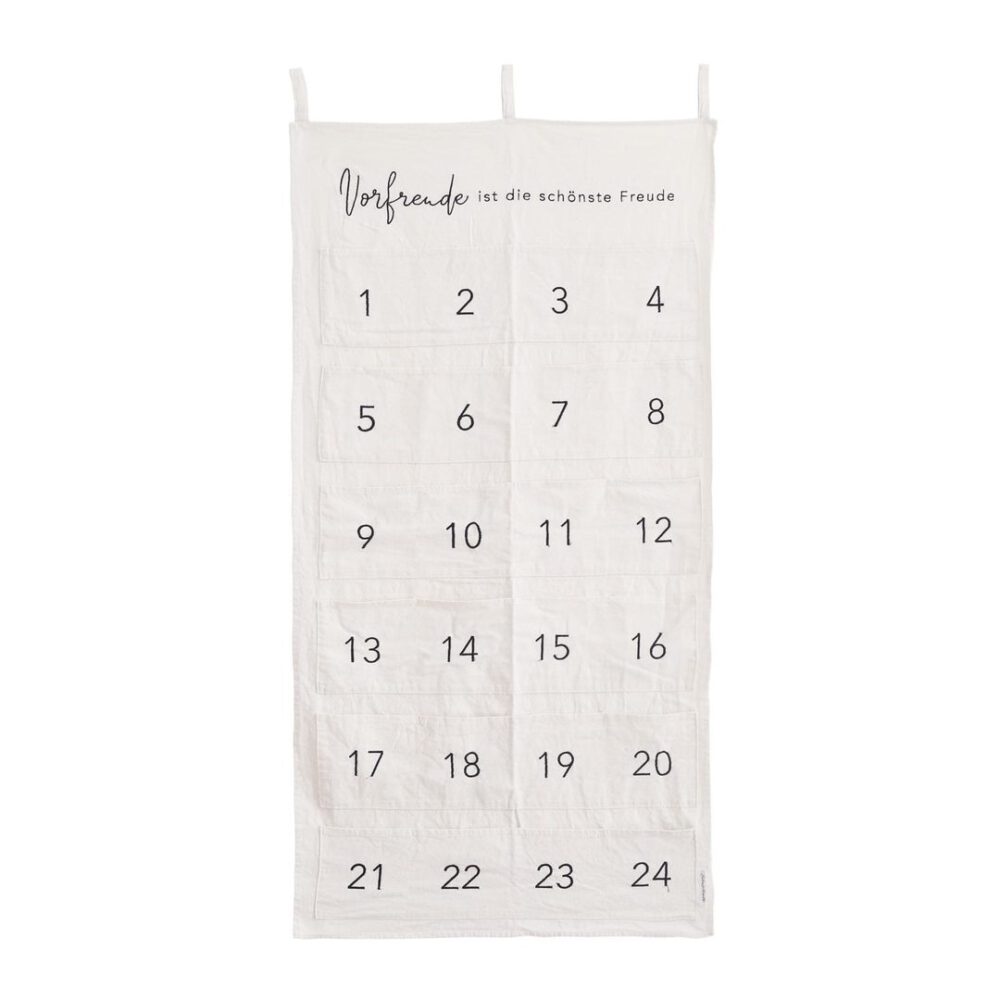 eulenschnitt adventskalender "vorfreude" creme