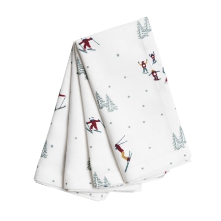 sophie allport stoffservietten “skiing” 4er set