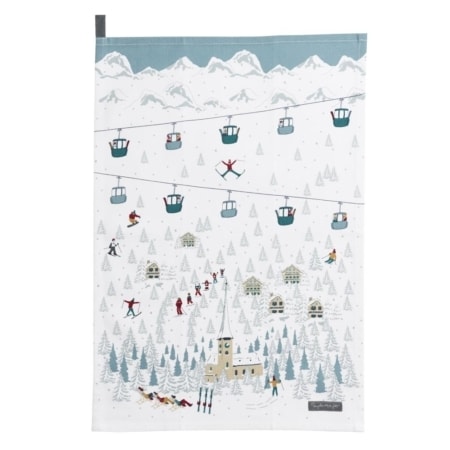 sophie allport geschirrtuch "skiing" 2er set