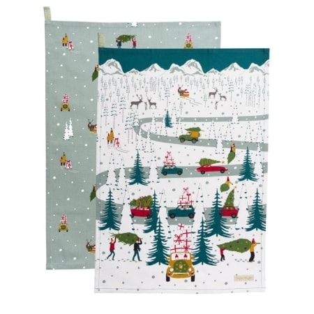 sophie allport geschirrtuch "home for christmas" 2er set