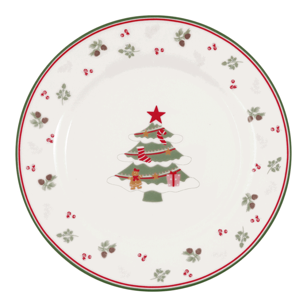 greengate frühstücksteller 'charline' mix white