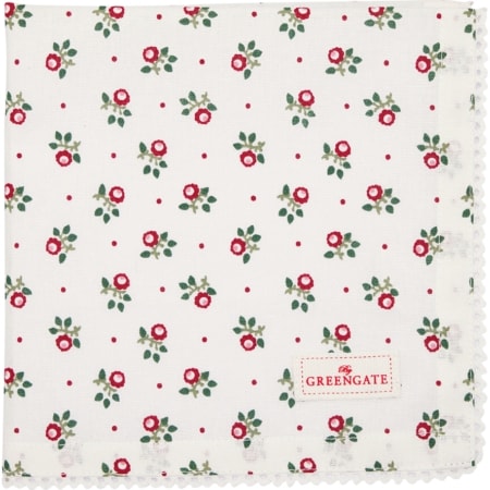 greengate stoffserviette mit spitze ‘abi’ petit white