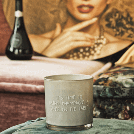 my flame duftkerze “drink champagne”, amber's secret