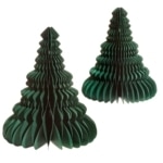 sass & belle dekoration papiertanne grün, 2er set