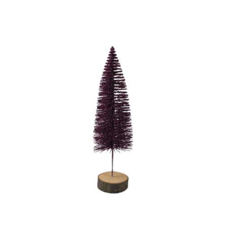 am design glitzernder dekobaum violett, 2 größen - 35 cm