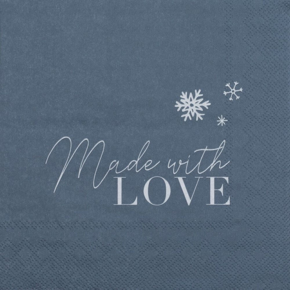 rÄder papierservietten “made with love”