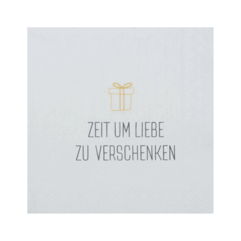 rÄder papierservietten “zeit um liebe zu verschenken"