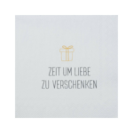 rÄder papierservietten “zeit um liebe zu verschenken"