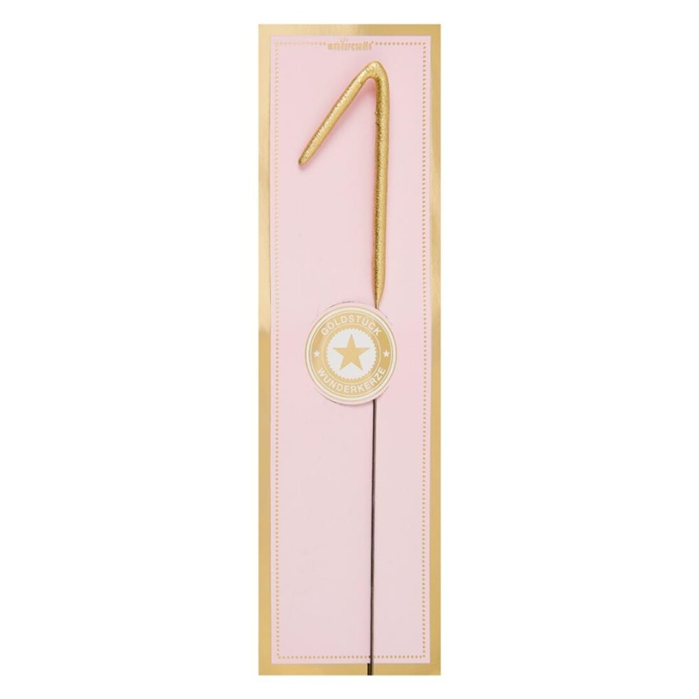 wondercandle sprühkerze zahl “1”