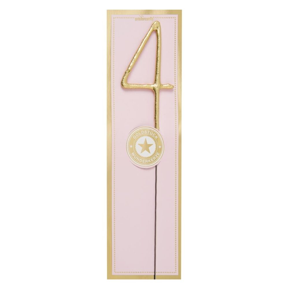wondercandle sprühkerze zahl “4”