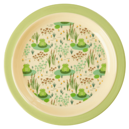 rice kinderteller frosch, grün