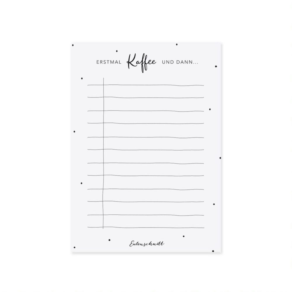 eulenschnitt notizblock, 2 motive - kleine erinnerung