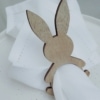 eulenschnitt serviettenring "hase"