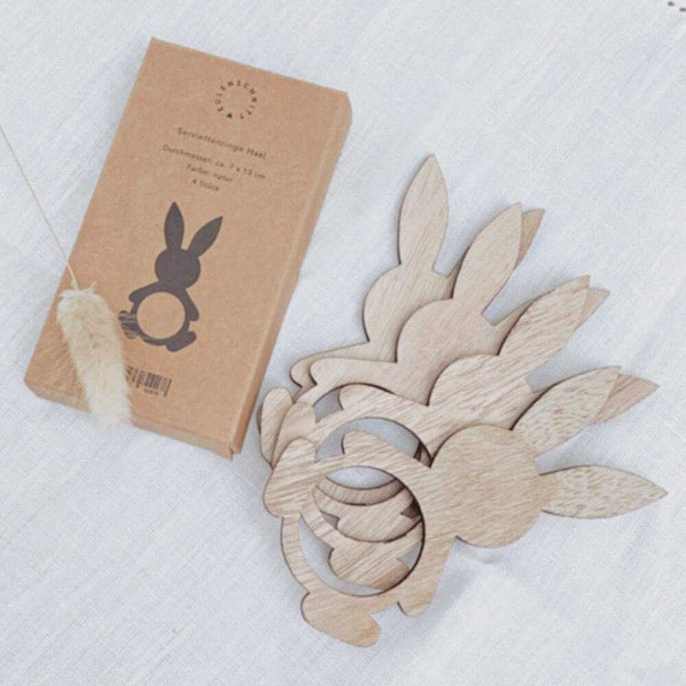 eulenschnitt serviettenring "hase"