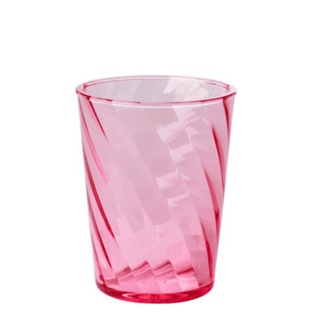 rice wasserglas acryl pink, 2 größen