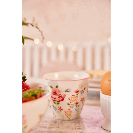 greengate tasse ‘columbine’ latte cup white