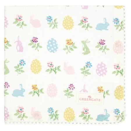 greengate stoffserviette 'cilja easter' white