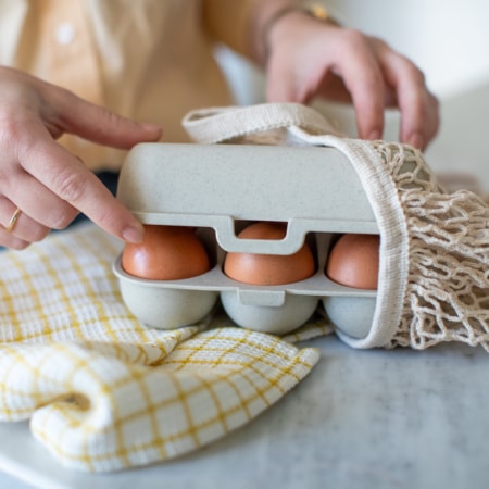 koziol eggs to go eierbox mini, desert sand
