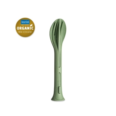 koziol klikk pocket besteck-set, leaf green