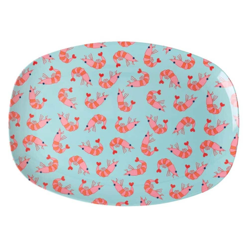 rice becher, shrimps print