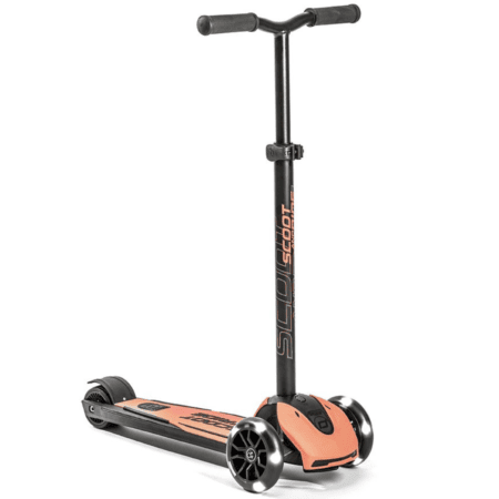 scoot and ride highway kick 5 led peach