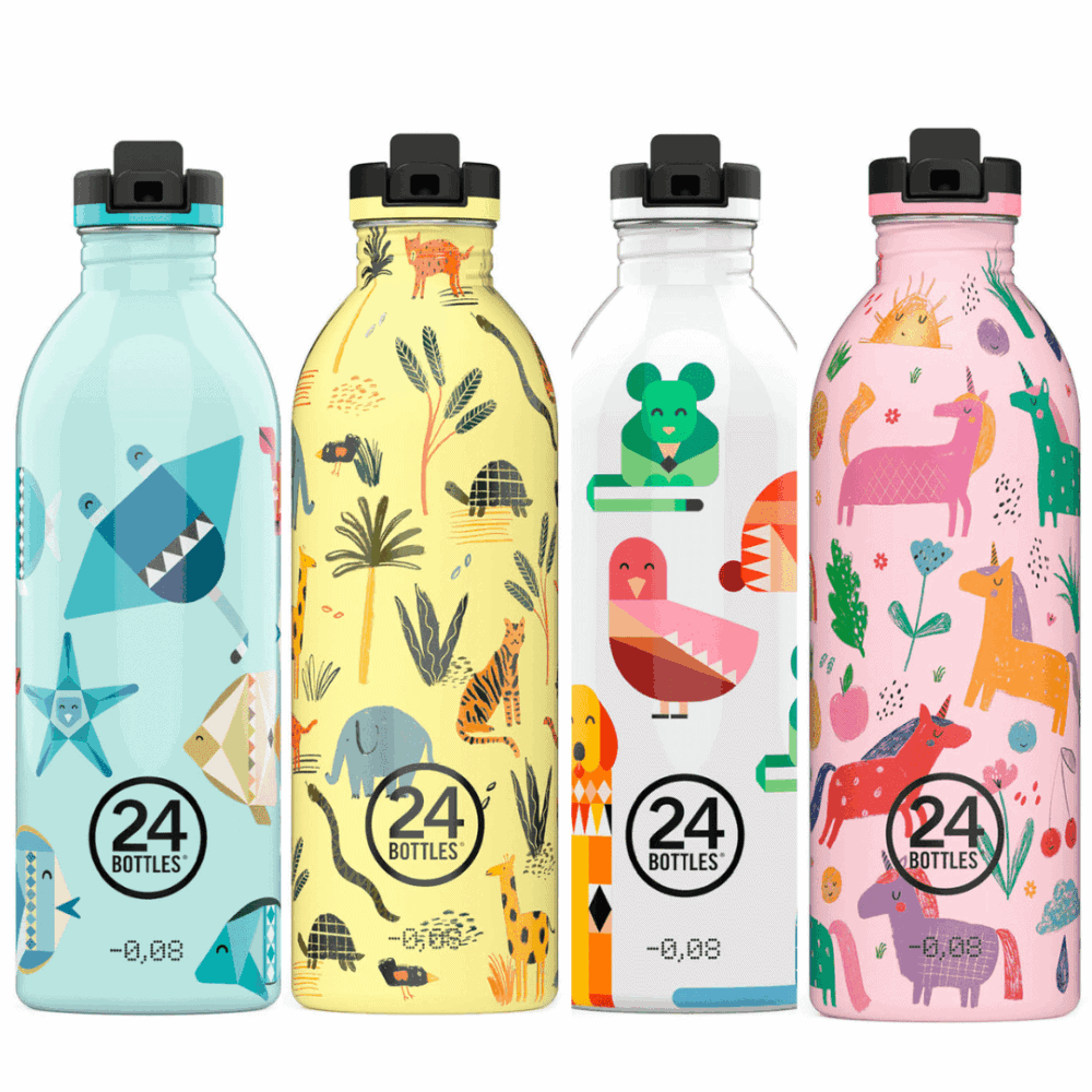 24bottles trinkflasche kids 500 ml mit sportverschluss - diverse motive