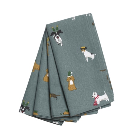 sophie allport stoffservietten 'christmas dogs' 4er set