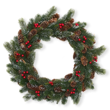 greengate weihnachtskranz 'leonora' red