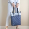handed by flechtkorb soho shopper, dark blue