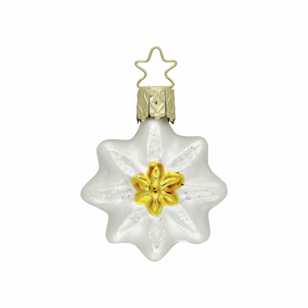 inge glas christbaumanhänger "edelweiß"