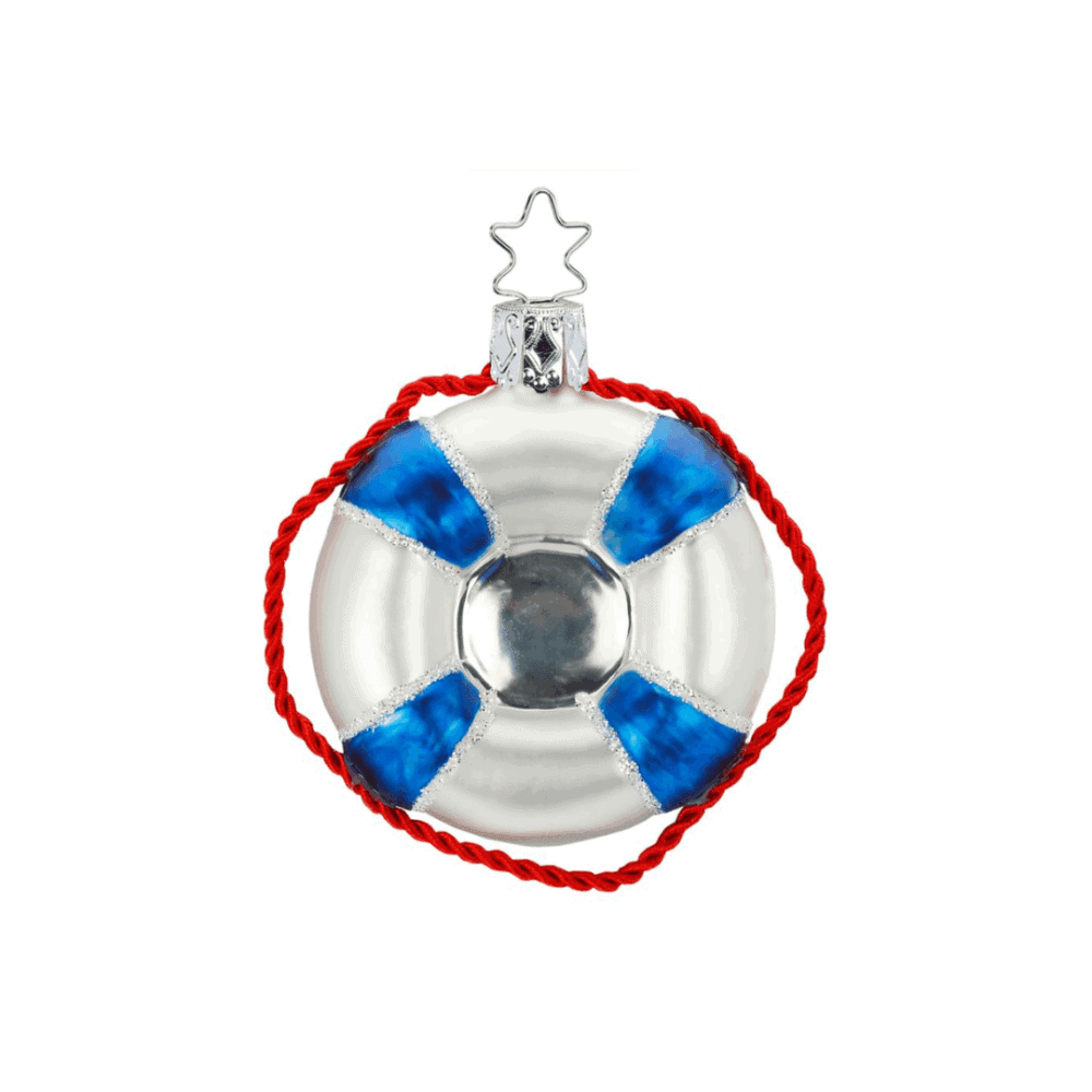 inge glas christbaumanhänger "rettungsring"