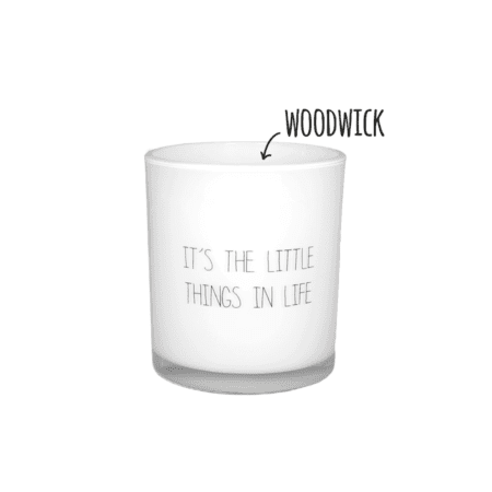 my flame duftkerze “it's the little things in life", fresh cotton