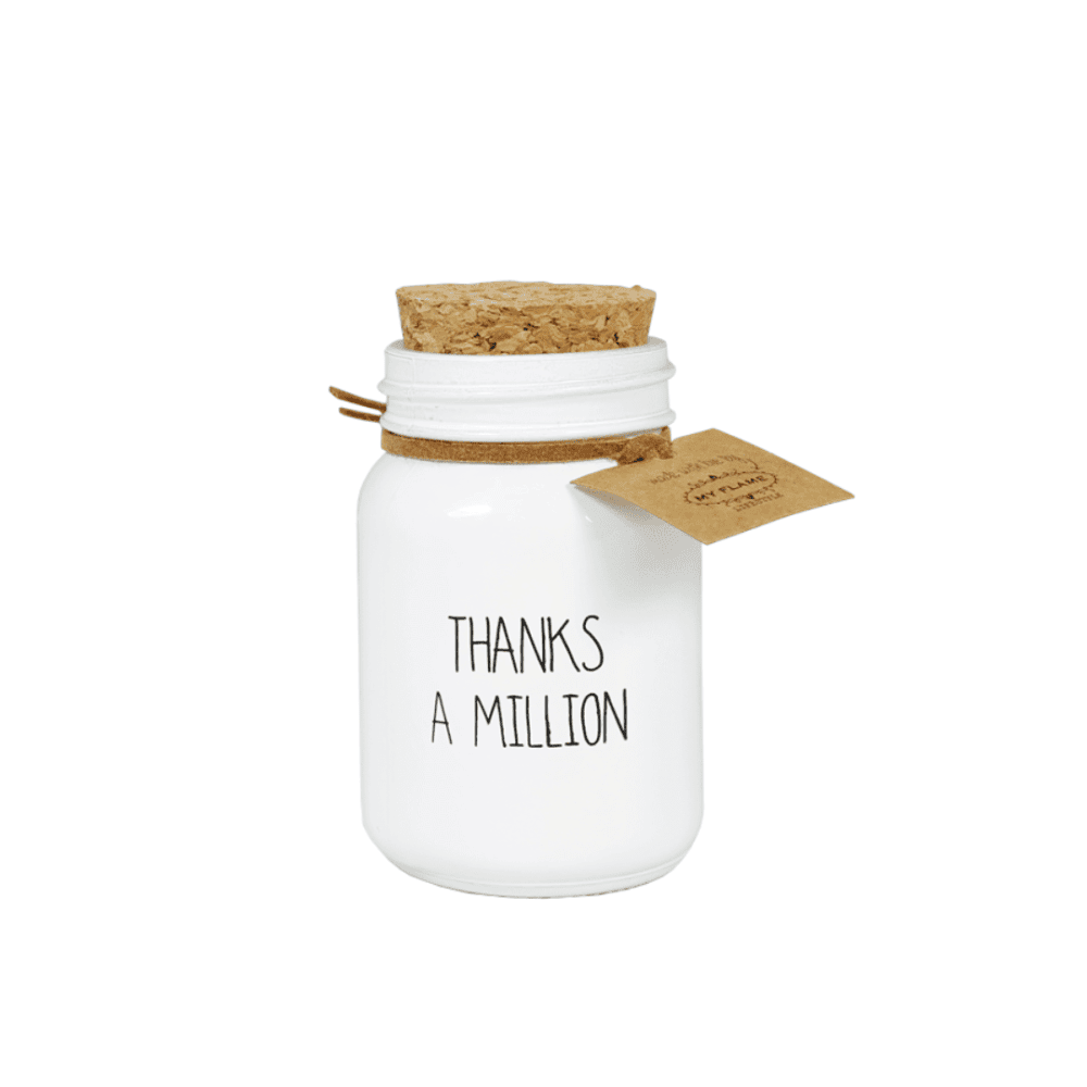 my flame duftkerze “thanks a million", fresh cotton
