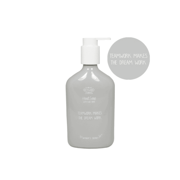 my flame handseife “teamwork makes the dream work", amber's secret