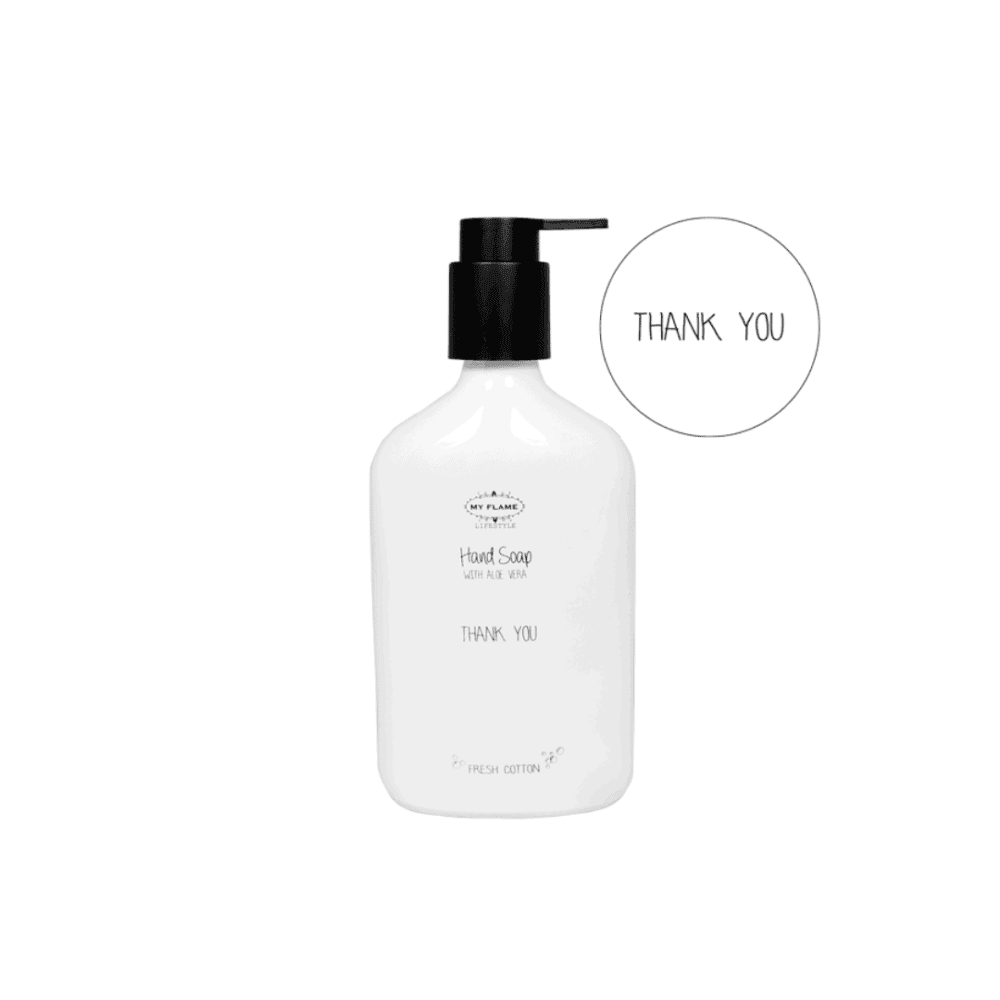 my flame handseife “thank you" - fresh cotton