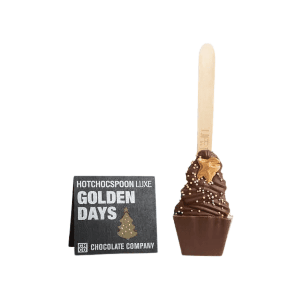 heiße schokolade am stiel, "golden days"