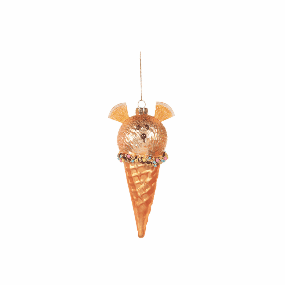 goodwill christbaumanhänger "animal ice cream", 3 farben - rosa