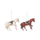 goodwill christbaumanhänger "horse", 2 farben - weiß