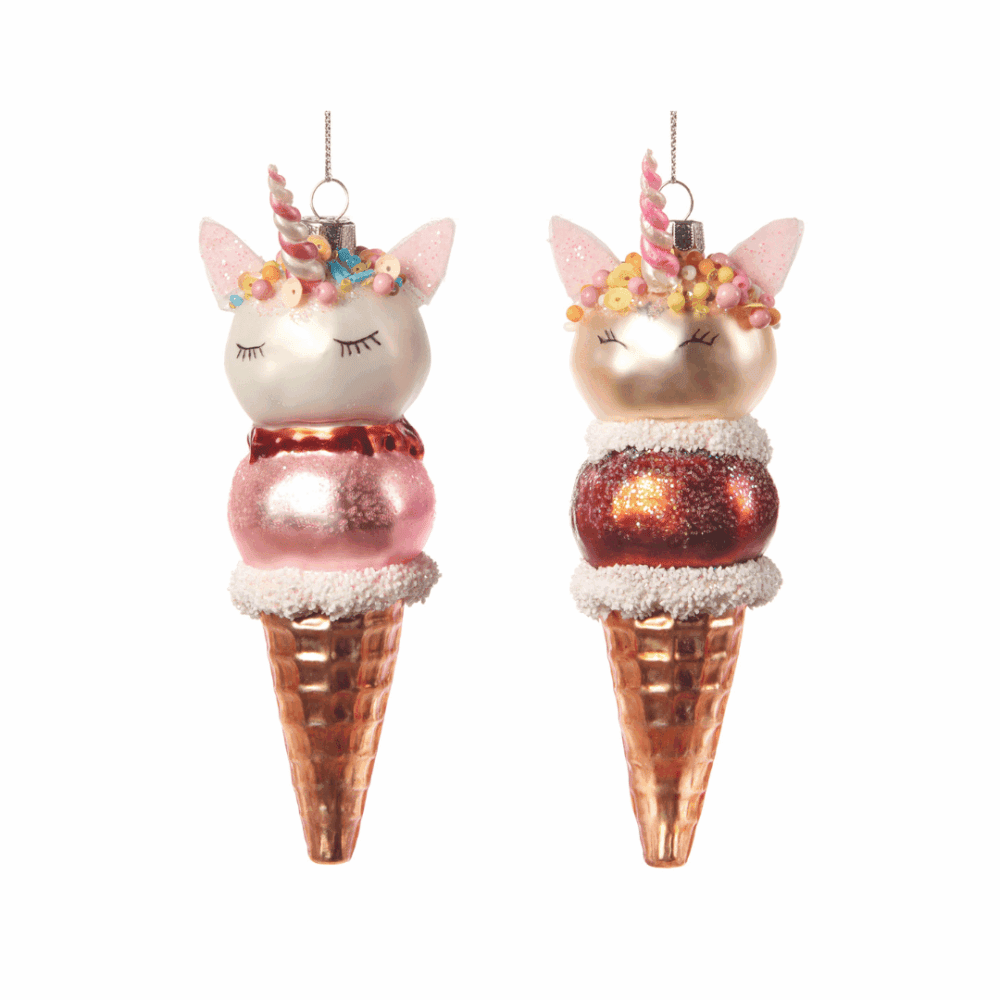 goodwill christbaumanhänger "unicorn ice cream", 2 farben