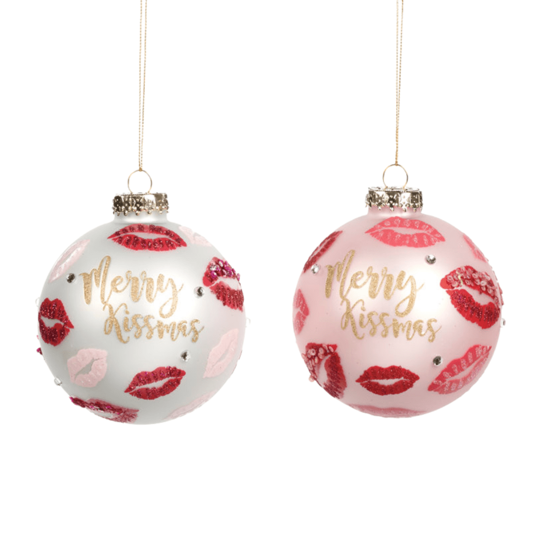 GOODWILL Christbaumkugel "Merry Kissmas", 2 Farben • Fräulein Anna