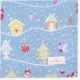 greengate schürze ‘laura christmas’ dusty blue