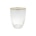 greengate wasserglas mit goldrand, transparent